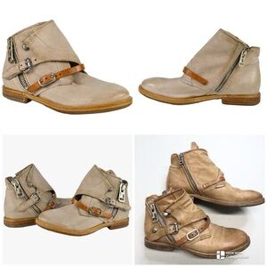 A.S. 98 Airstep Leather Women's Short Ankle Boots Size 41/10